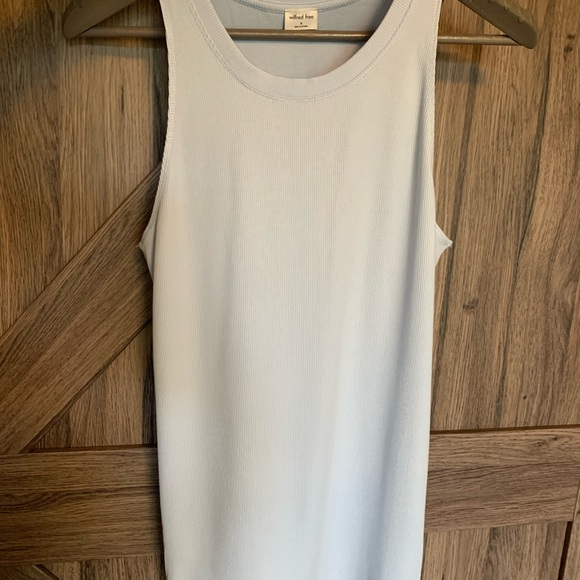 Wilfred Long Tank-Medium, sky blue - Picture 3 of 4